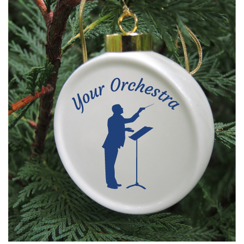 Custom Christmas Ornament Porcelain For Orchestra  