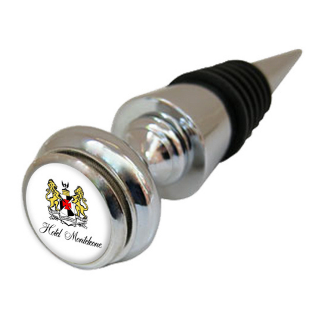 Custom Classic Wine Bottle Stopper with Logo of Hotel Monteleone