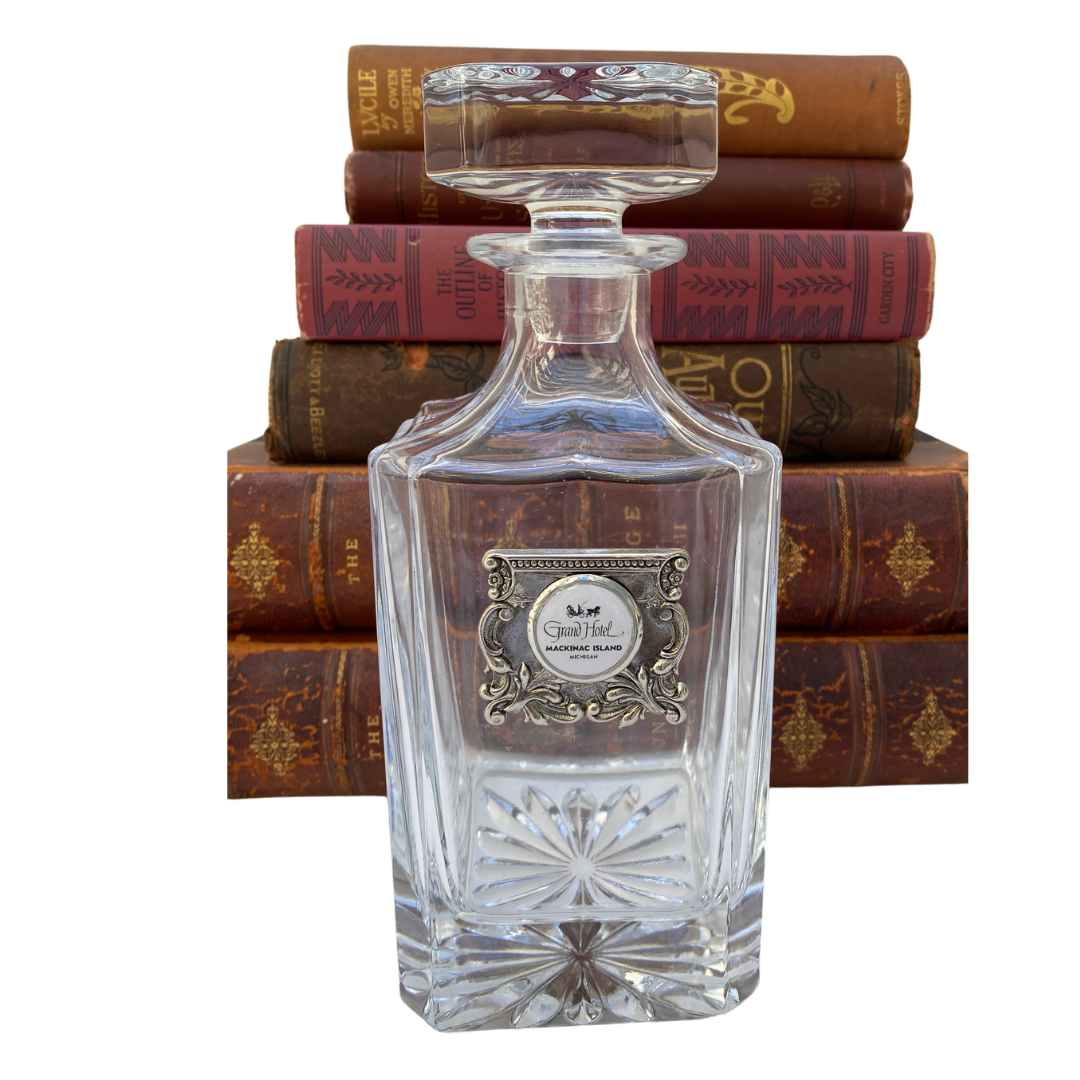 Custom Logo Decanter with Silver Medallion | Elegant Corporate Gift