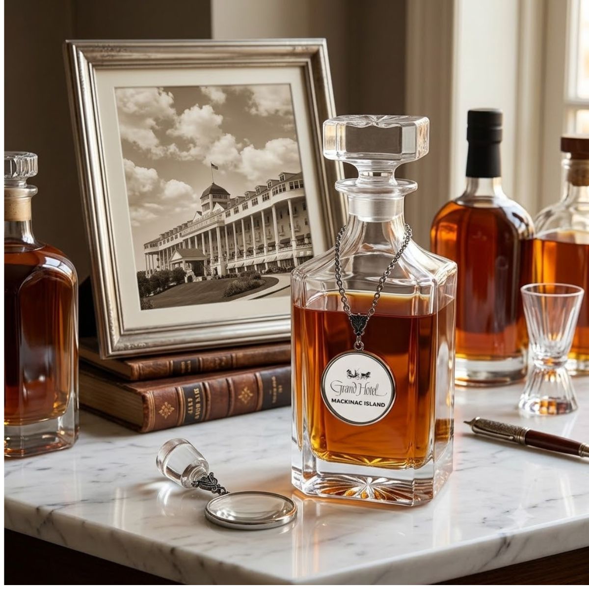 Decanter_Custom_Label_Marker_Corporate Gift for bourbon lover