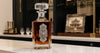 Discover our decanter with a large vintage-inspired silver medallion.   This is a great gift for an antique lover or collector of vintage finds.