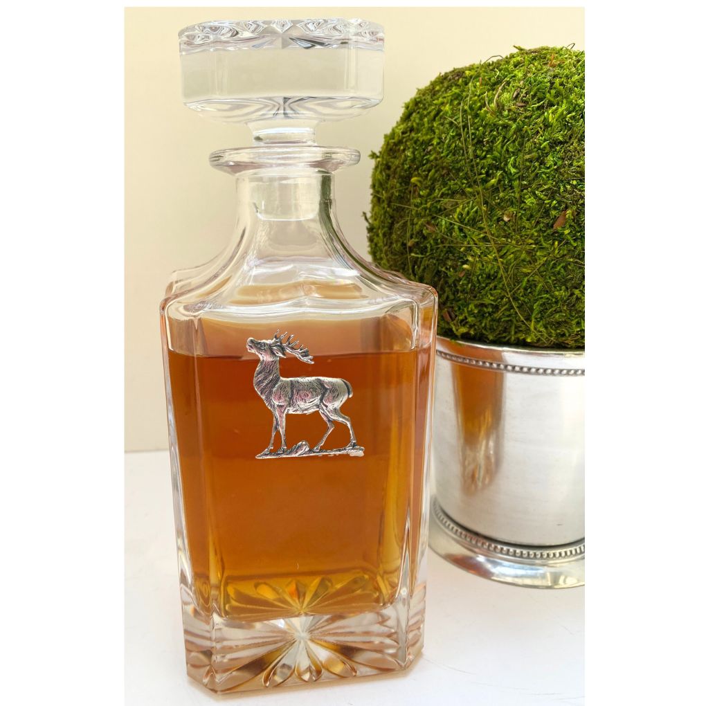 Deer Stag Crystal Decanter | Gift for Deer Lover | Gift for Deer Hunter