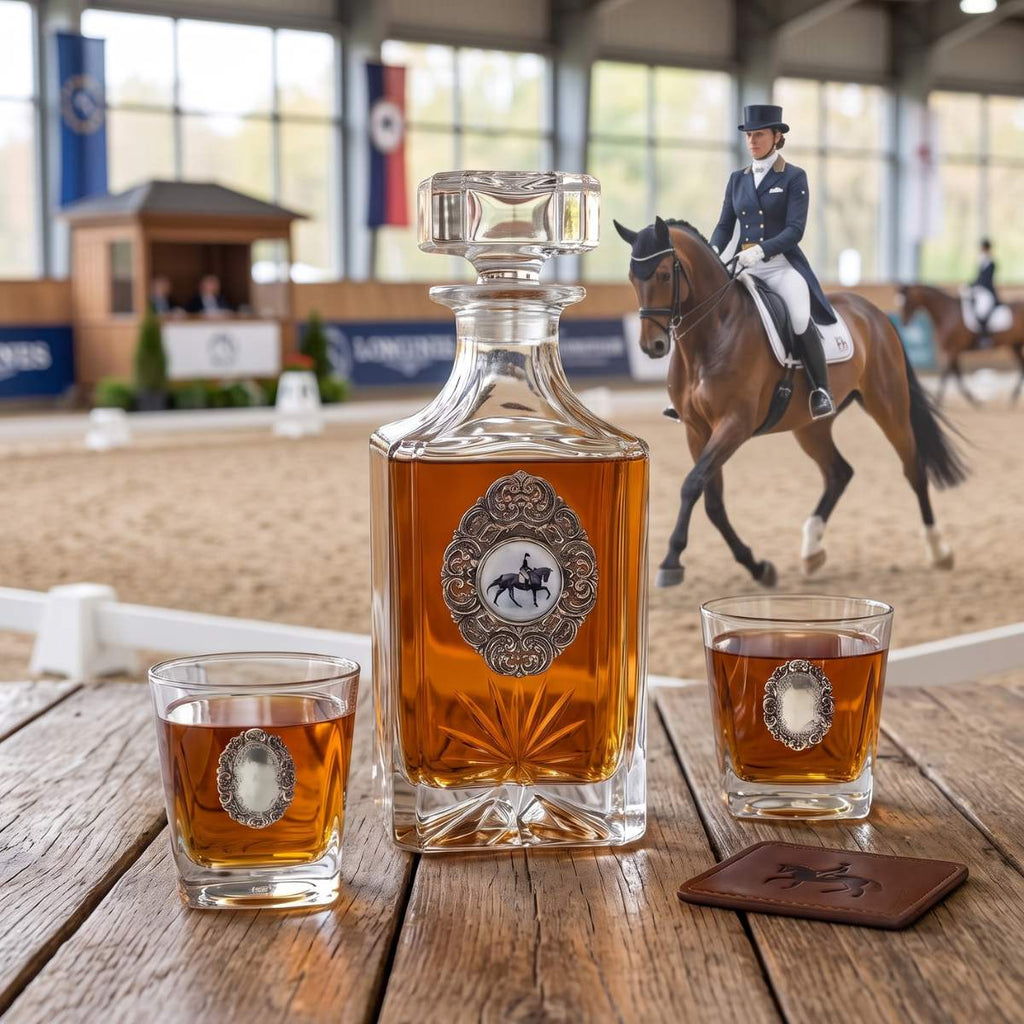 Dressage Decanter Set  | Gift for Dressage Lover & Enthusiast