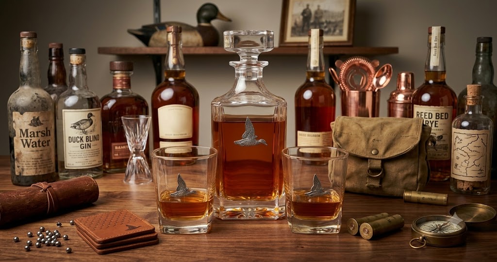 The duck decanter and bourbon glasses make a great decanter gift set.  This is a great gift for the duck hunter and duck enthusiast. 