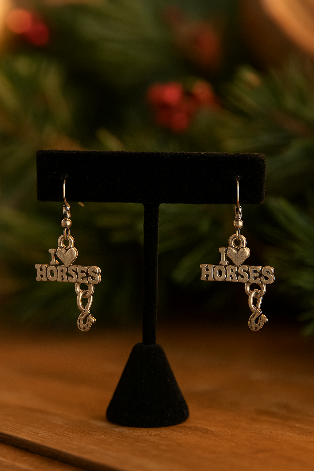 I Love Horses Earrings | Gift for Her Horse Lover