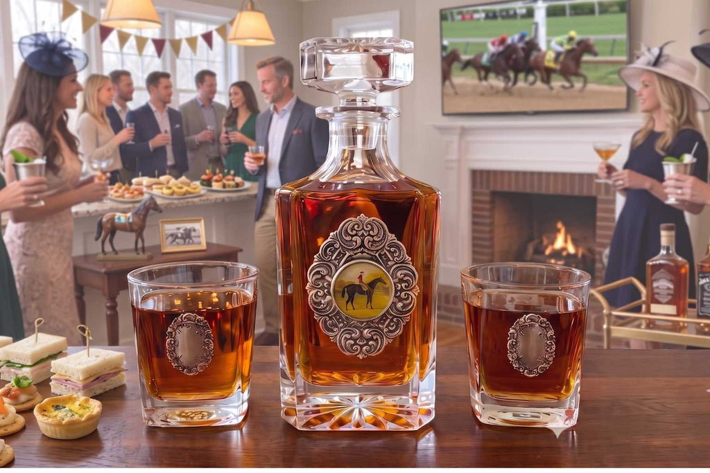 Horserace Decanter Set | Gift for Racehorse Fan