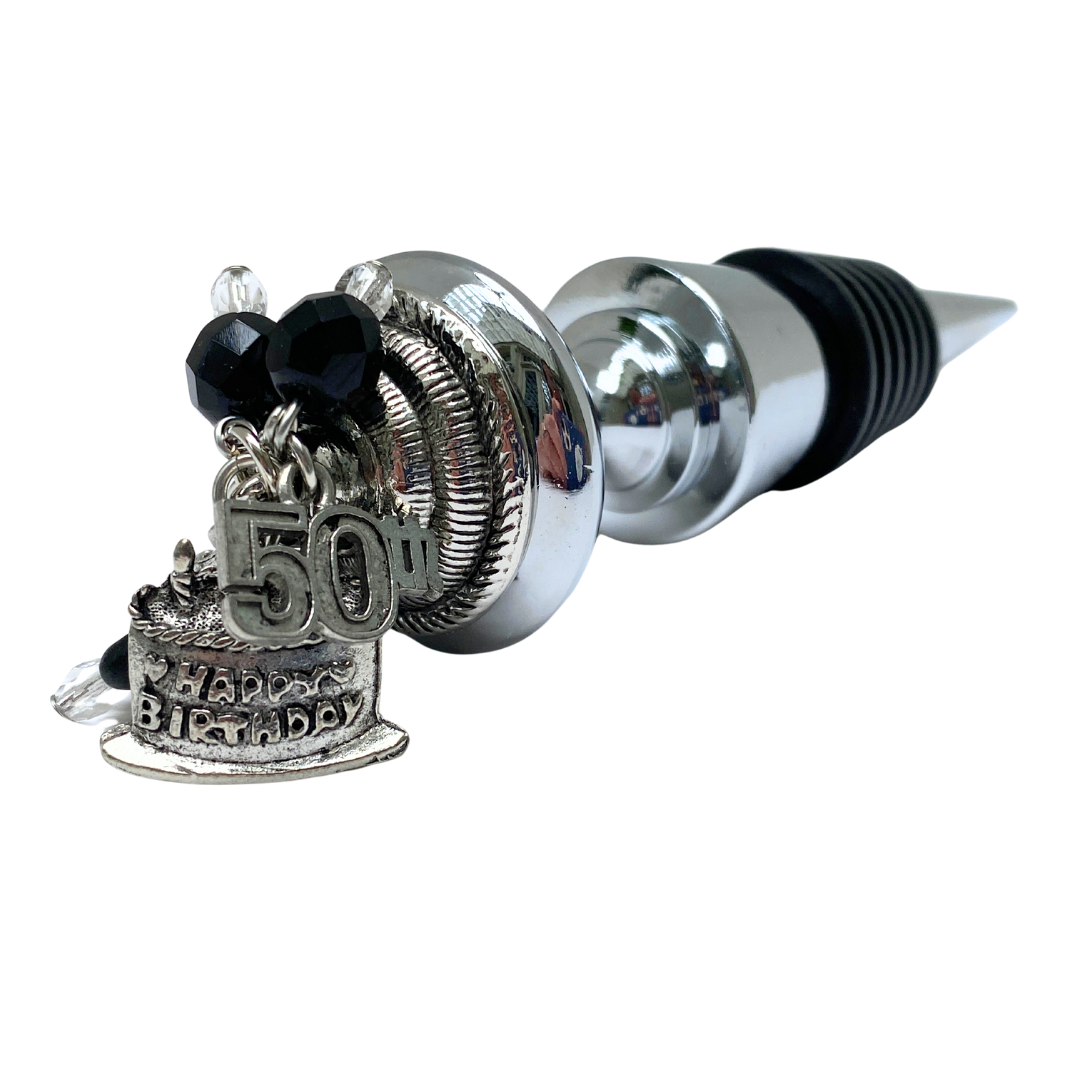 Happy Birthday 50th Bottle Stopper