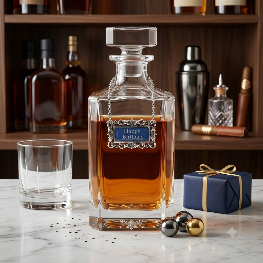 Happy Birthday Decanter | Gift for Bourbon Lover