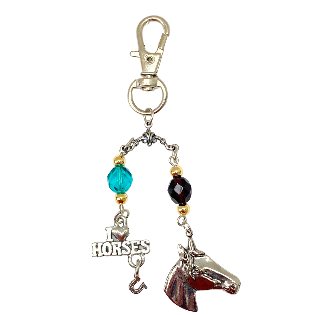 I Love Horses Purse Charm | Gift for Horse Lover |  Made in USA