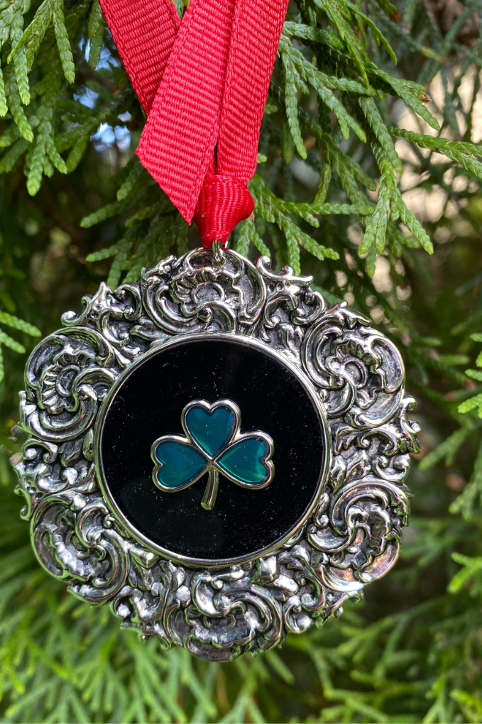 Irish Shamrock Christmas Ornament