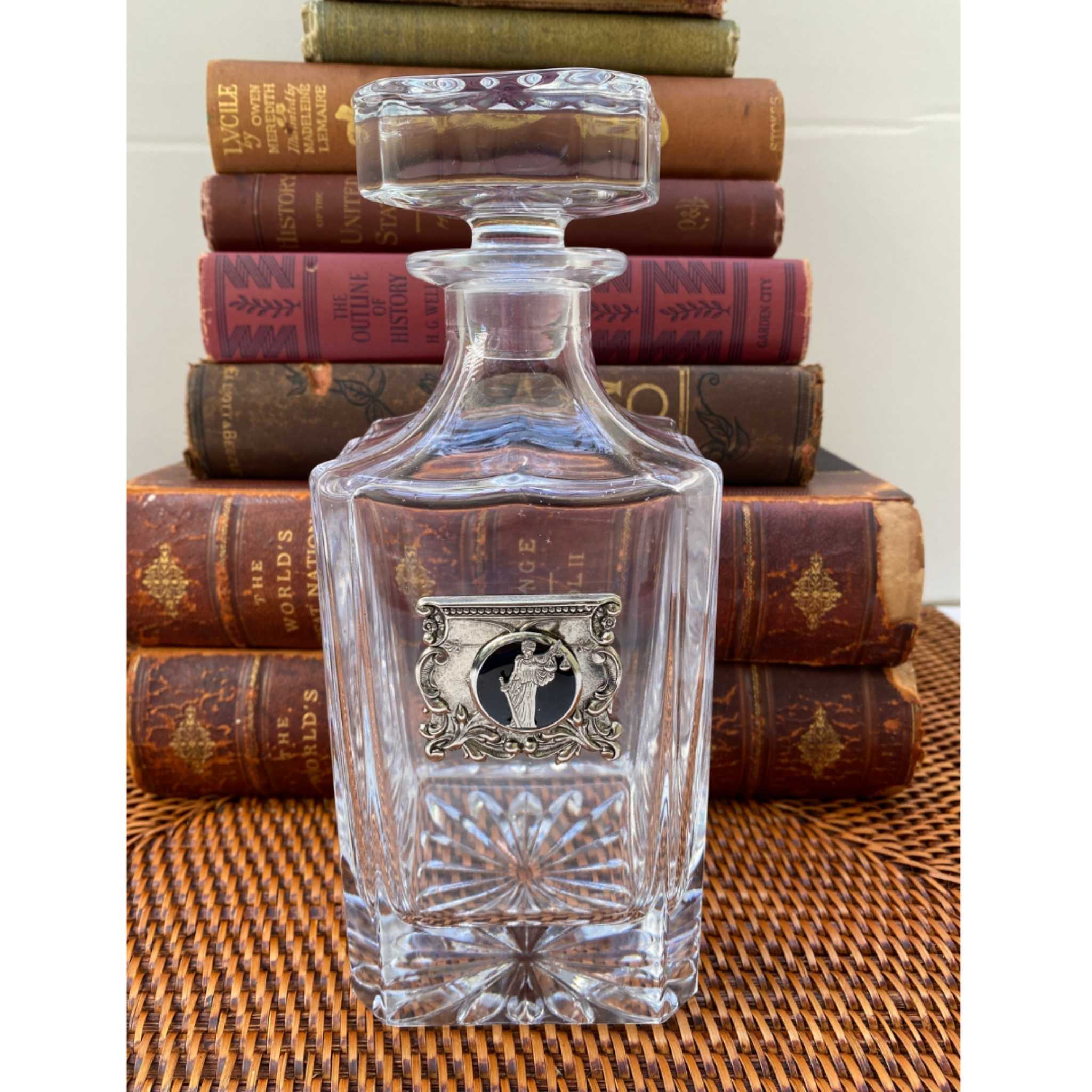 Law Theme Decanter | Gift for Law School Graduate or Lawyer Retirement Gift