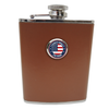 Leather Flask Gift for 250th Anniversary of America | Patriotic Gift