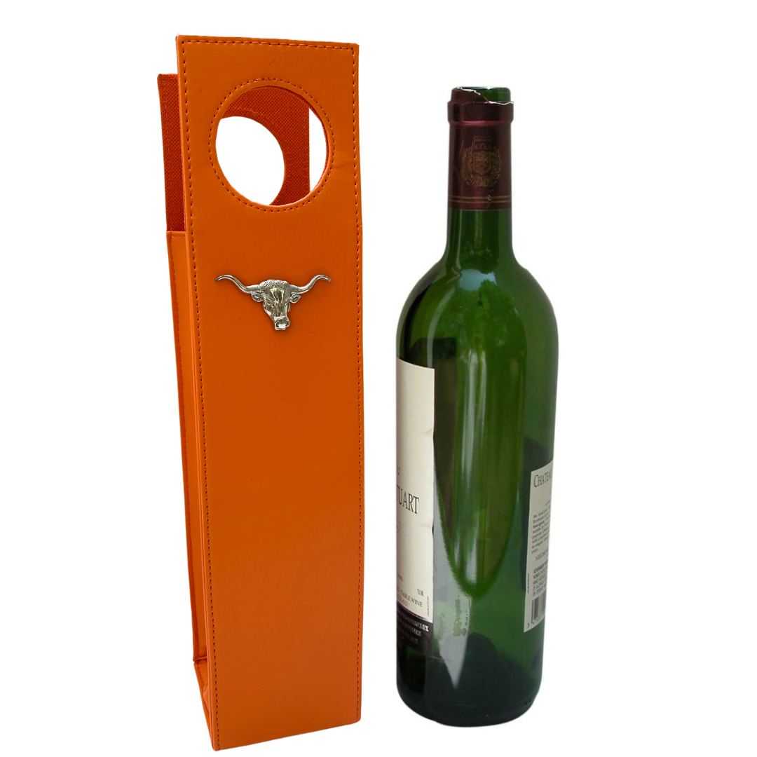 Longhorn Orange Wine Carrier | Gift for Longhorn Fan