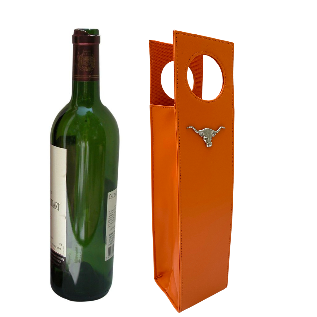 Longhorn Orange Wine Carrier | Gift for Longhorn Fan