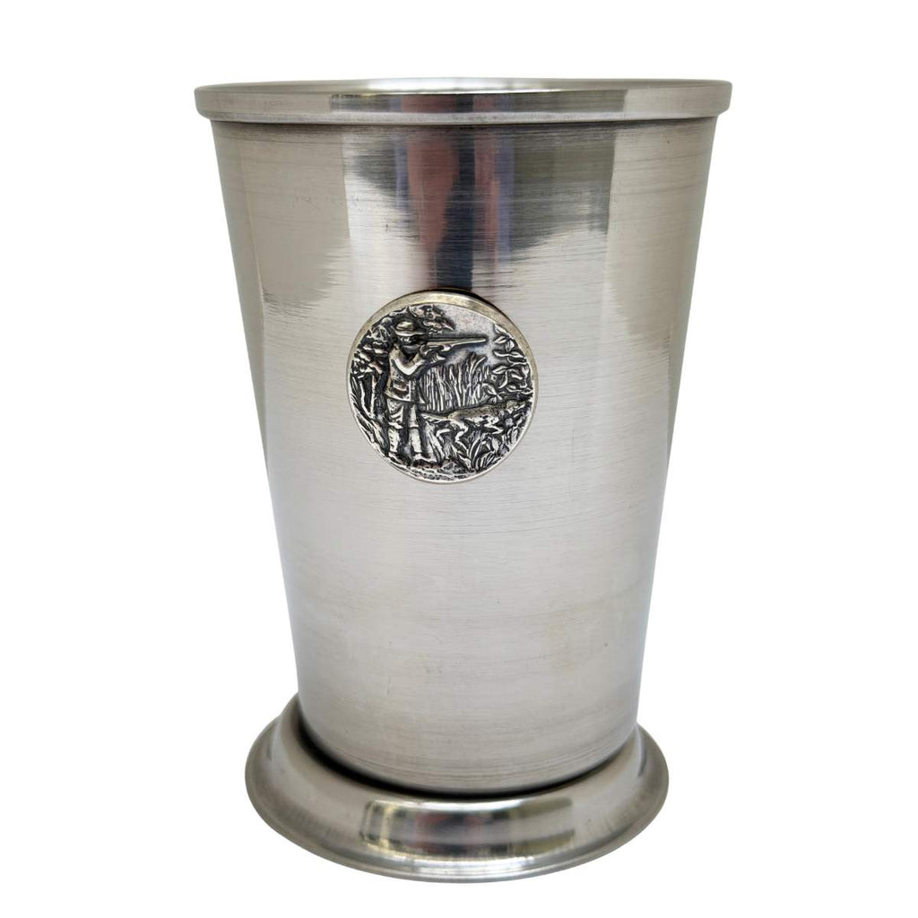 Mint Julep Cup | Silver Medallion featuring Hunter & His Dog