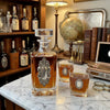 Vintage Silver Medallion Decanter Set | Gift for Bourbon Lover & Antique Lover
