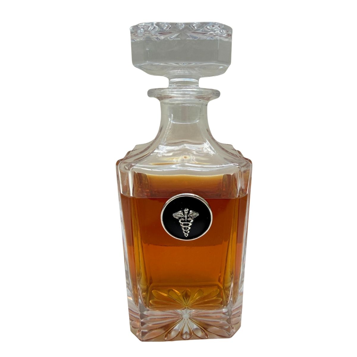 Medical theme decanter.  Great gift for doctor or medical professional who also is a bourbon lover.