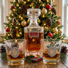 Merry Christmas Decanter Set | Christmas Gift for Bourbon Lover