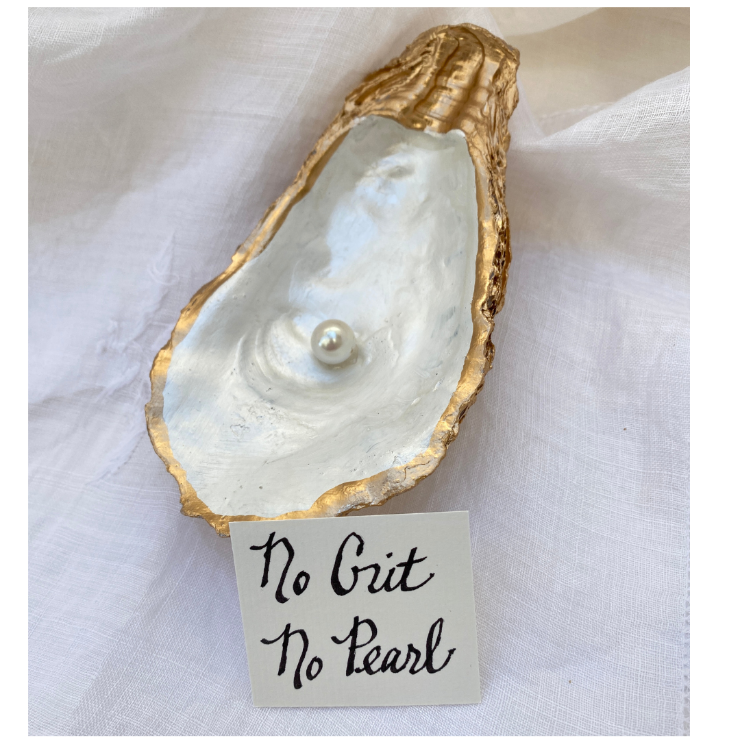 Oyster Shell Art Pearl in Center | Pearl 30th Anniversary Gift ...