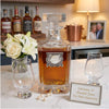 Pearl Decanter with Silver Medallion and Mother of Pearl | Gift to celebrate 30th anniversary