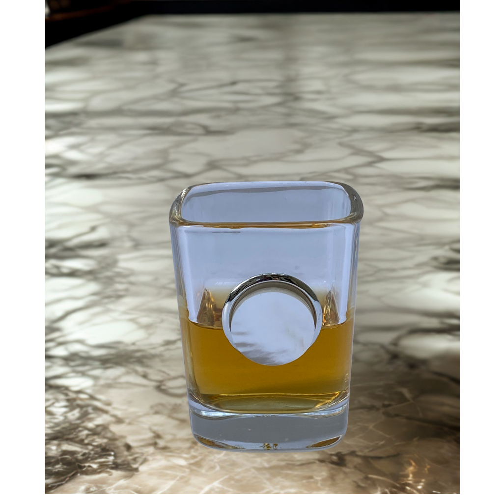Pearl Shot Glass on marble counter