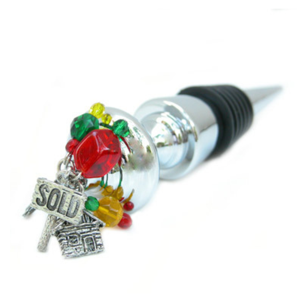 Bottle Stopper With Realtor Theme | Retirement Gift for Realtor