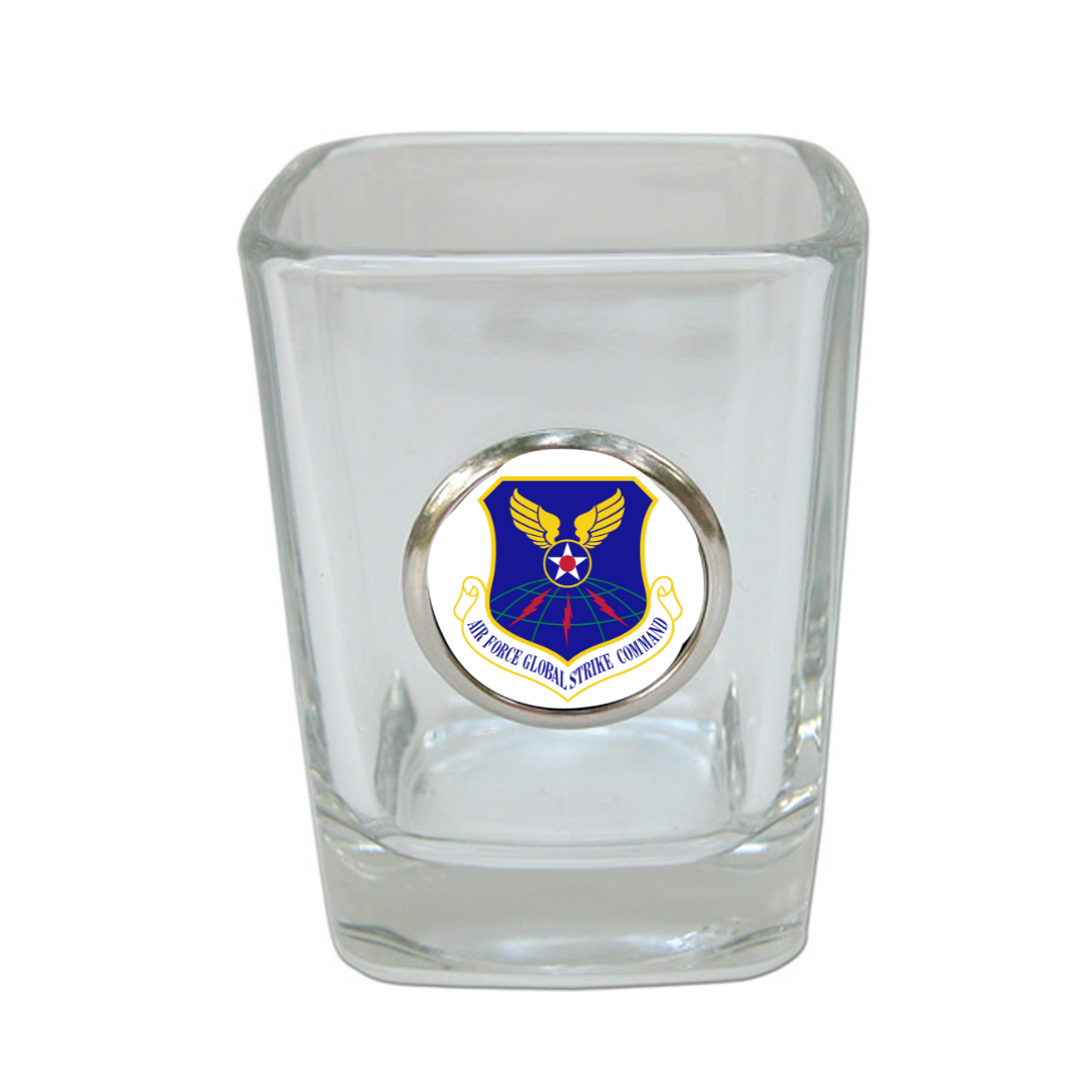 Custom Shot Glass with Airforce Logo