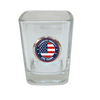 Shot Glass Celebrate America 250 Years Blue medallion