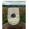 Stemless Wine Glass America 250 in field USA