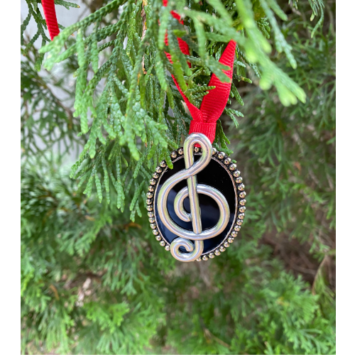 Treble Clef Gift Christmas Ornament