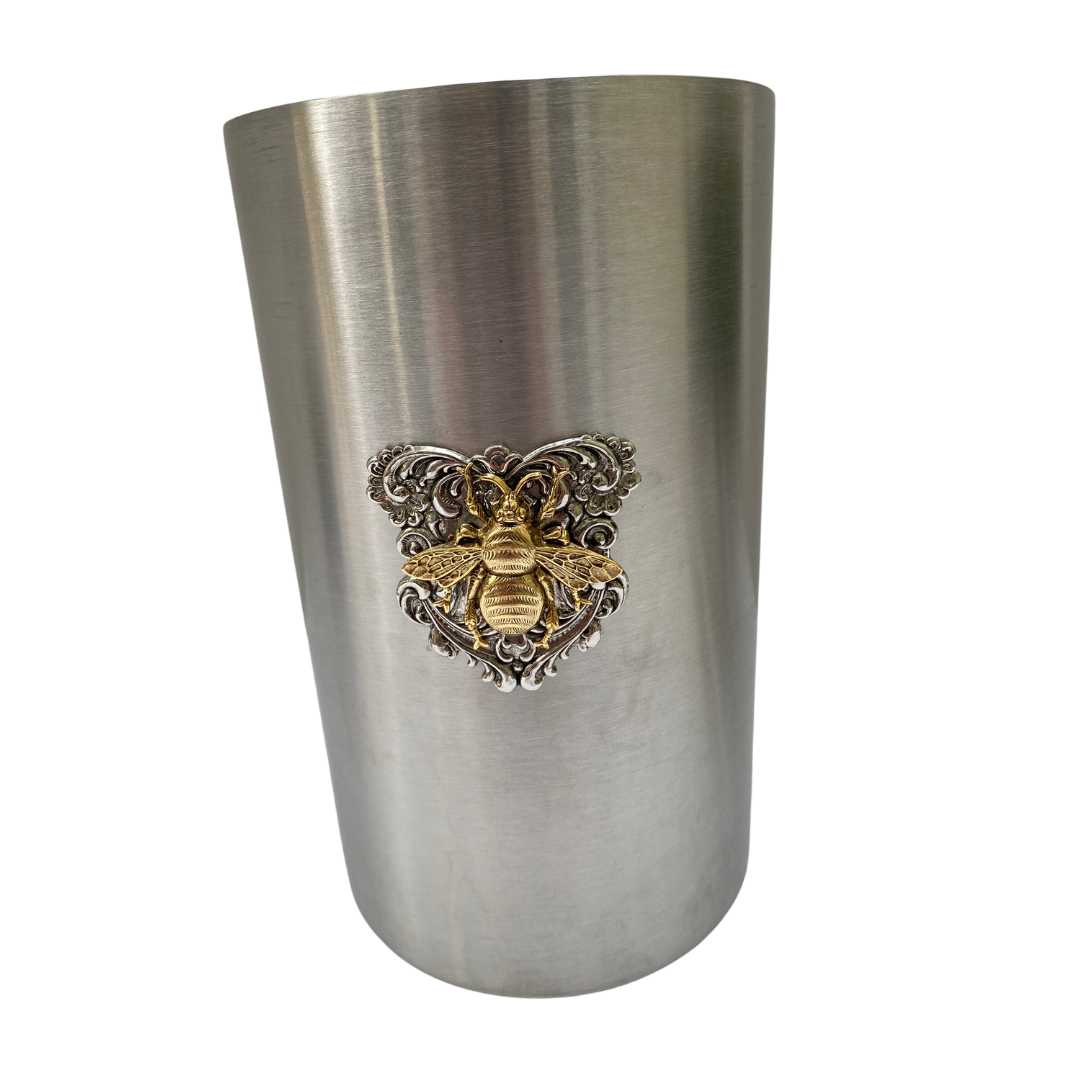 Wine Cooler with gold bee