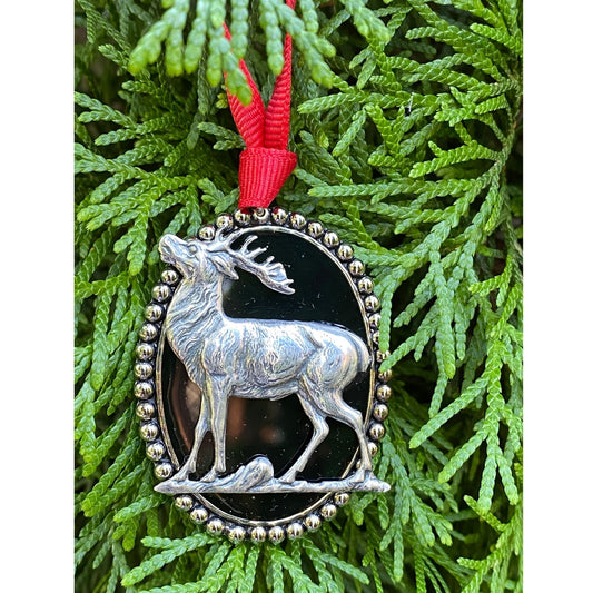 Deer Christmas Ornament, Handmade Ornament, Deer Hunter Gift