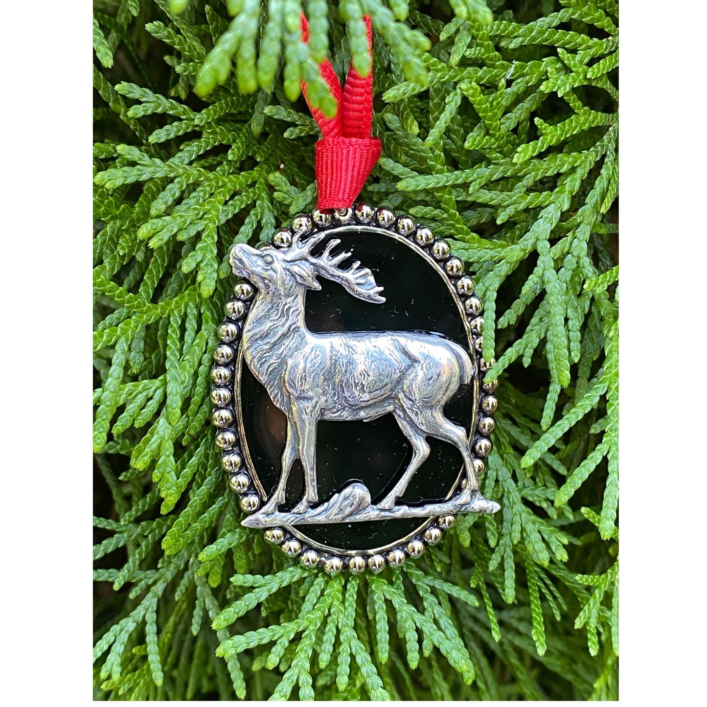 Deer Christmas Ornament, Handmade Ornament, Deer Hunter Gift