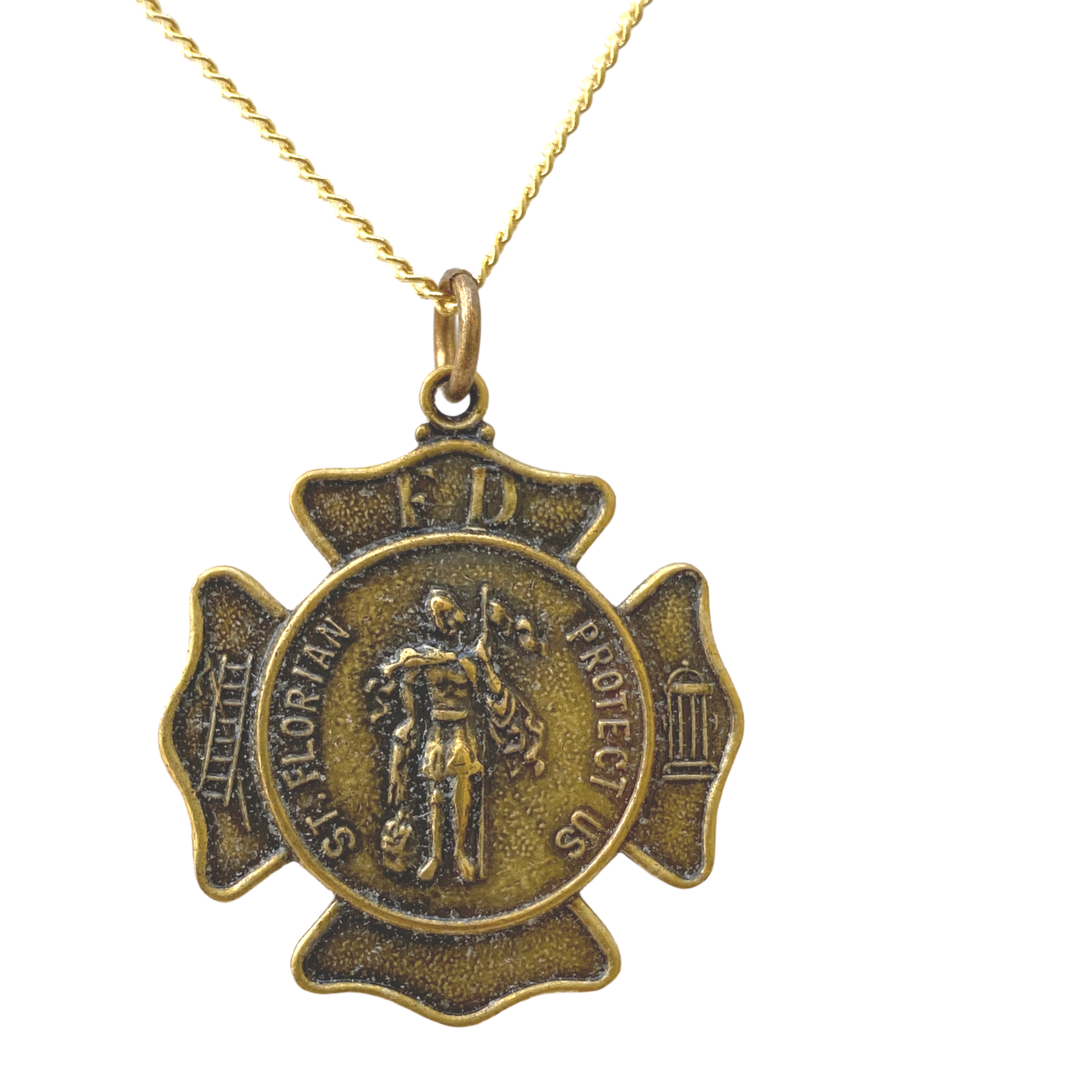 Firefighter Necklace, Saint Florian Necklace