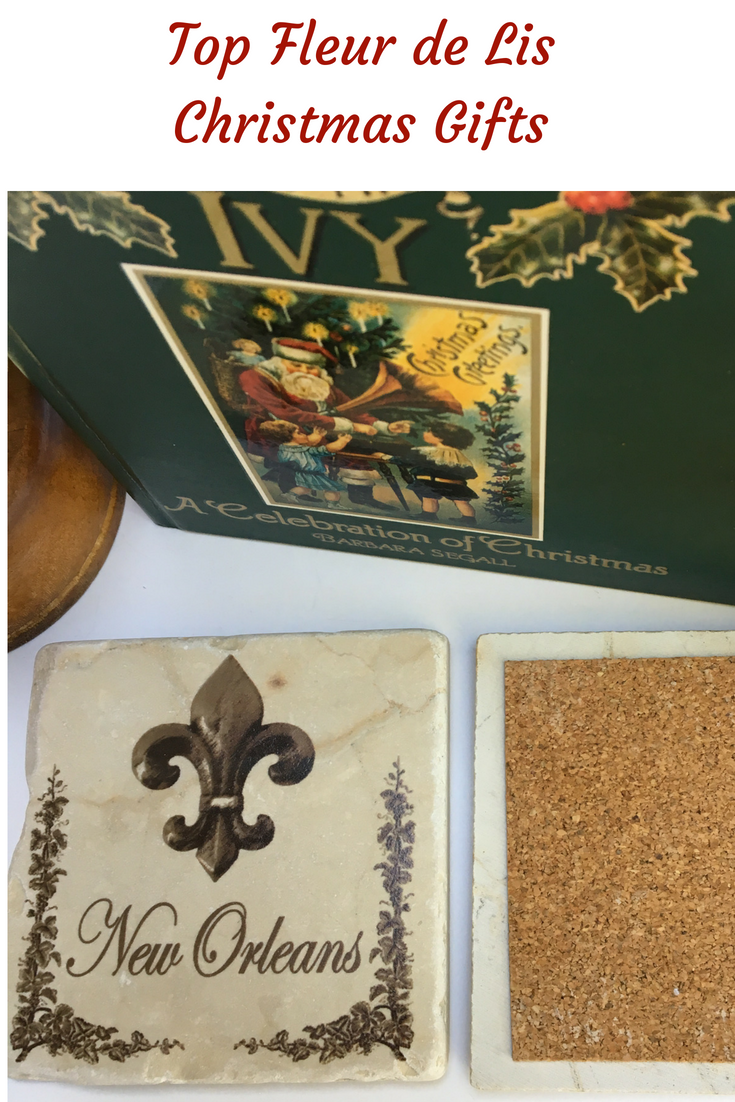 Coaster Marble New Orleans and Fleur de Lis