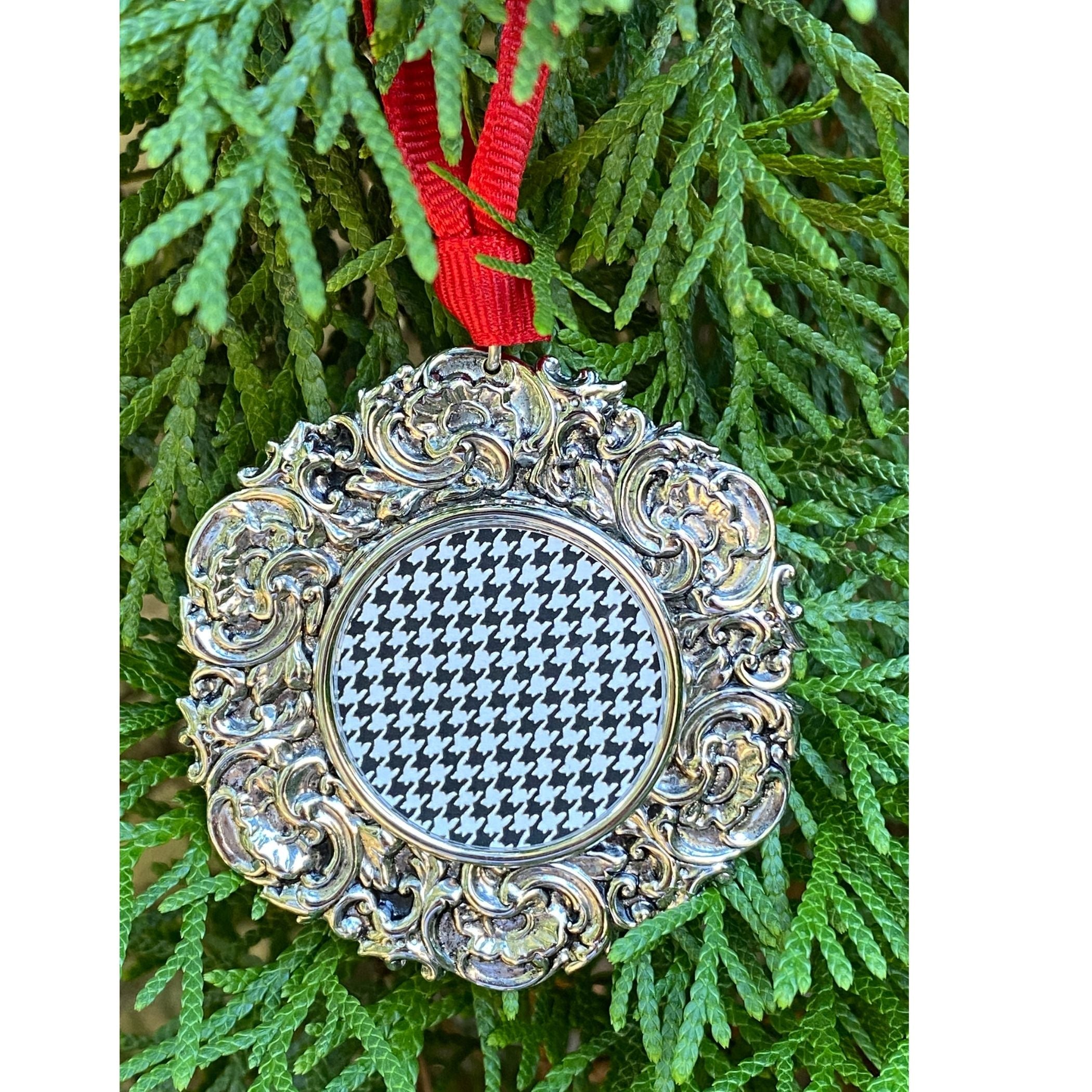 Houndstooth Christmas Ornament