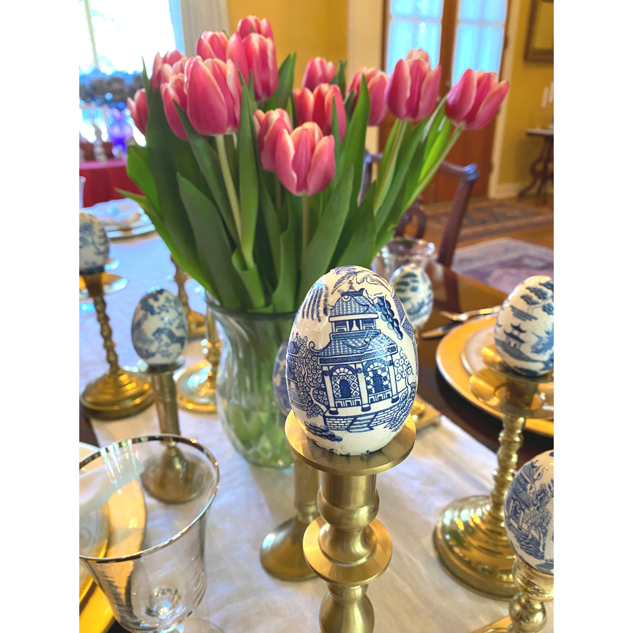 Easter Egg Blue Chinoiserie