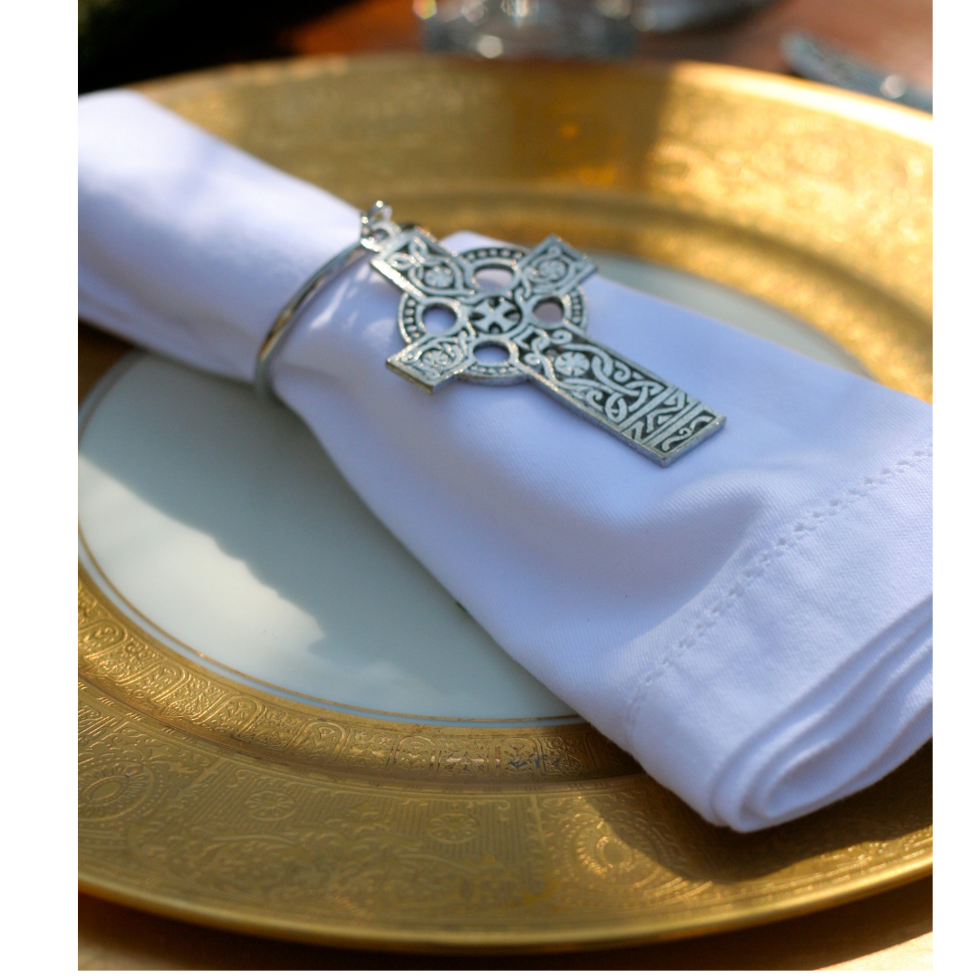 Celtic Cross Napkin Rings | Set of 4