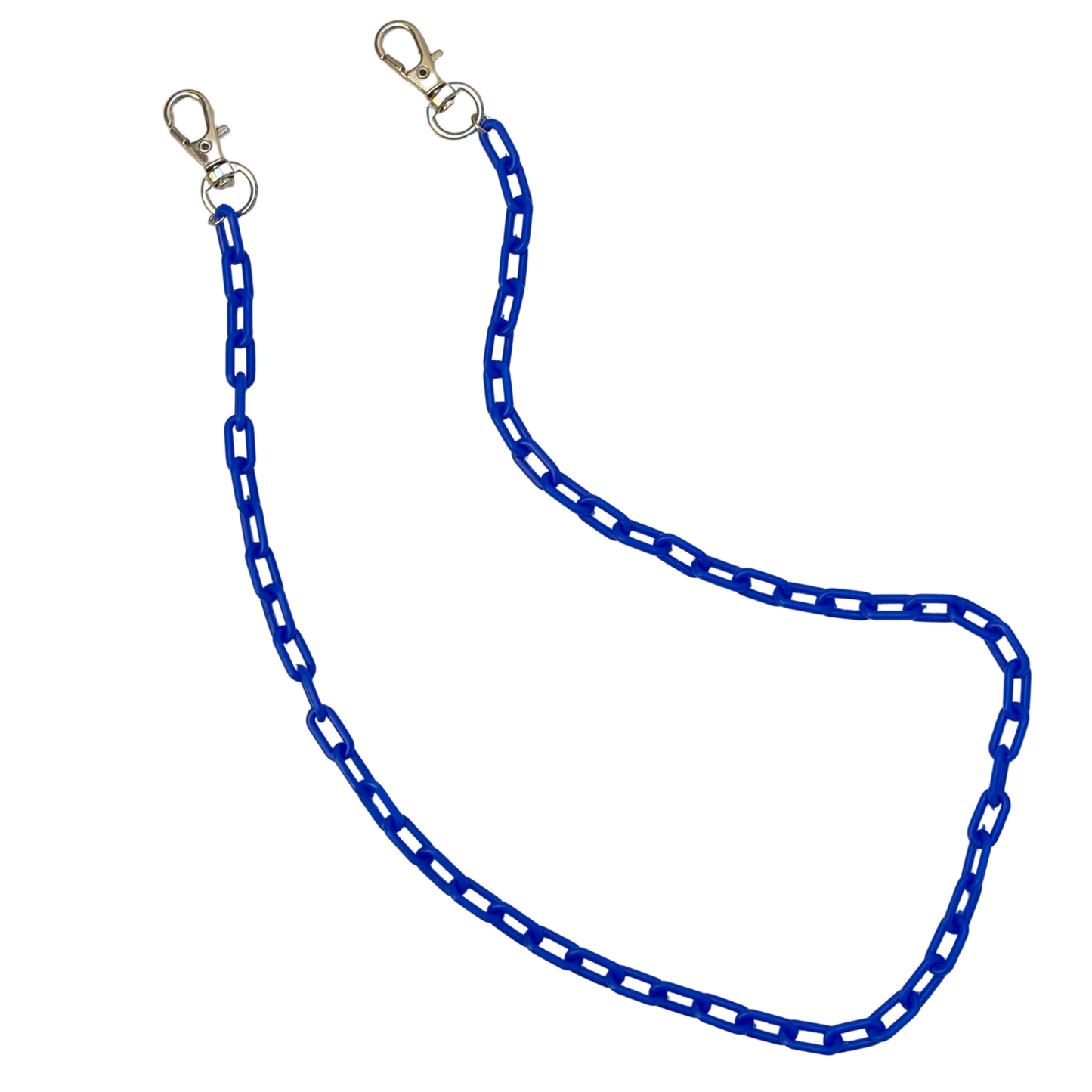 Necklace Chain, Blue, Acrylic, Lobster Claw Connectors