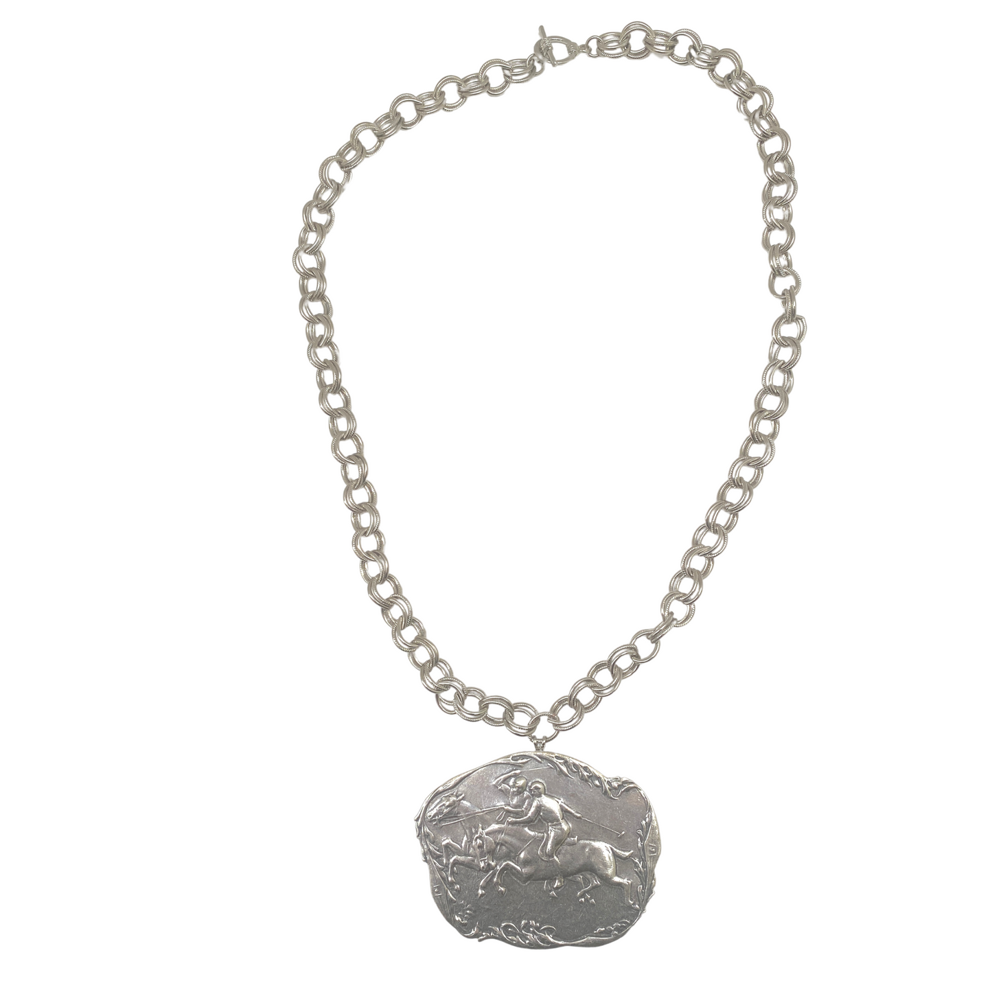 Silver Polo Necklace, Jewelry for Polo Equestrian