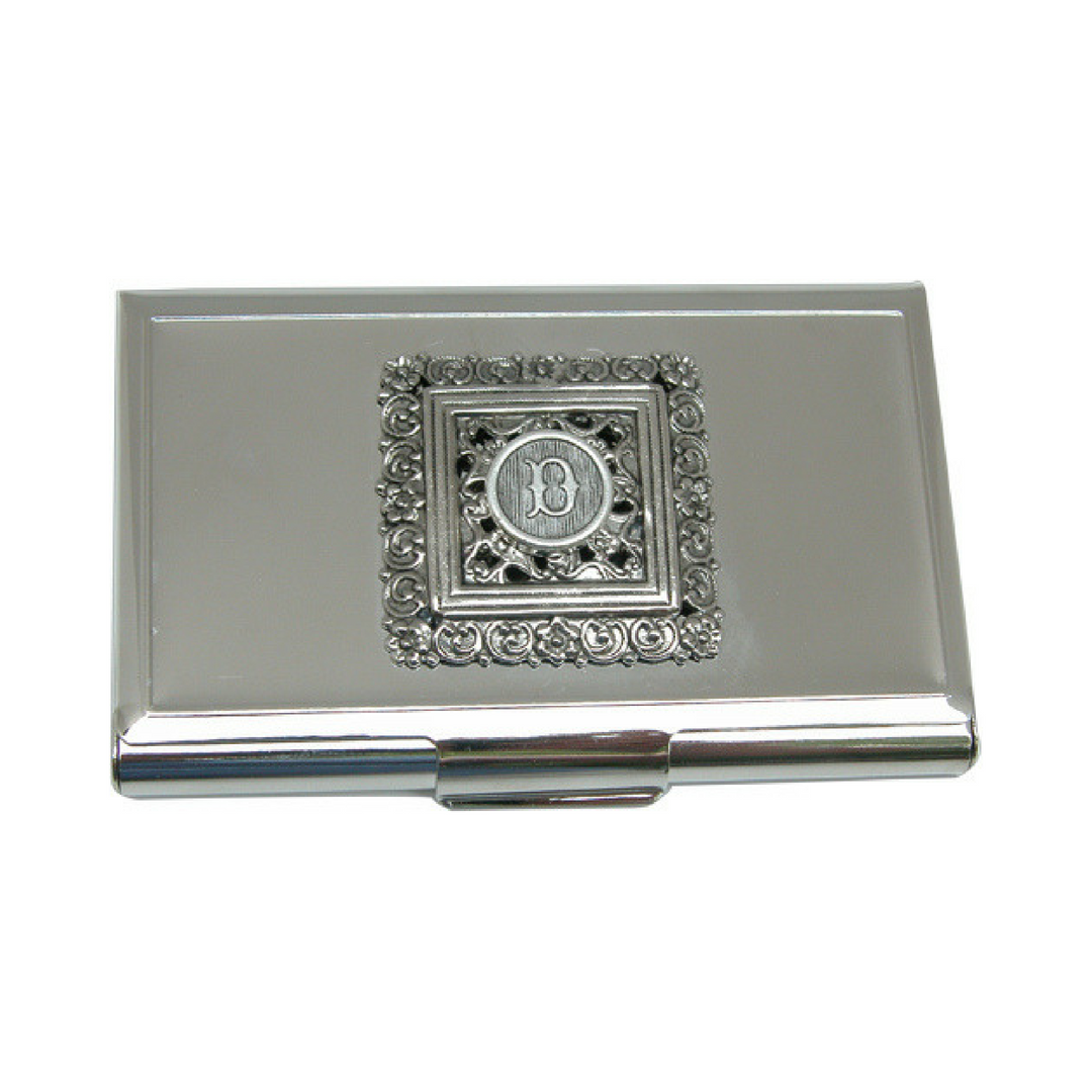 Initial Personalized Business Card Holder