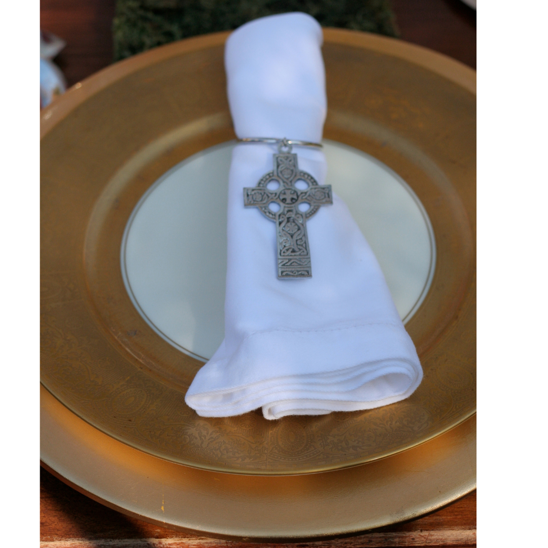 Celtic Cross Napkin Rings | Set of 4