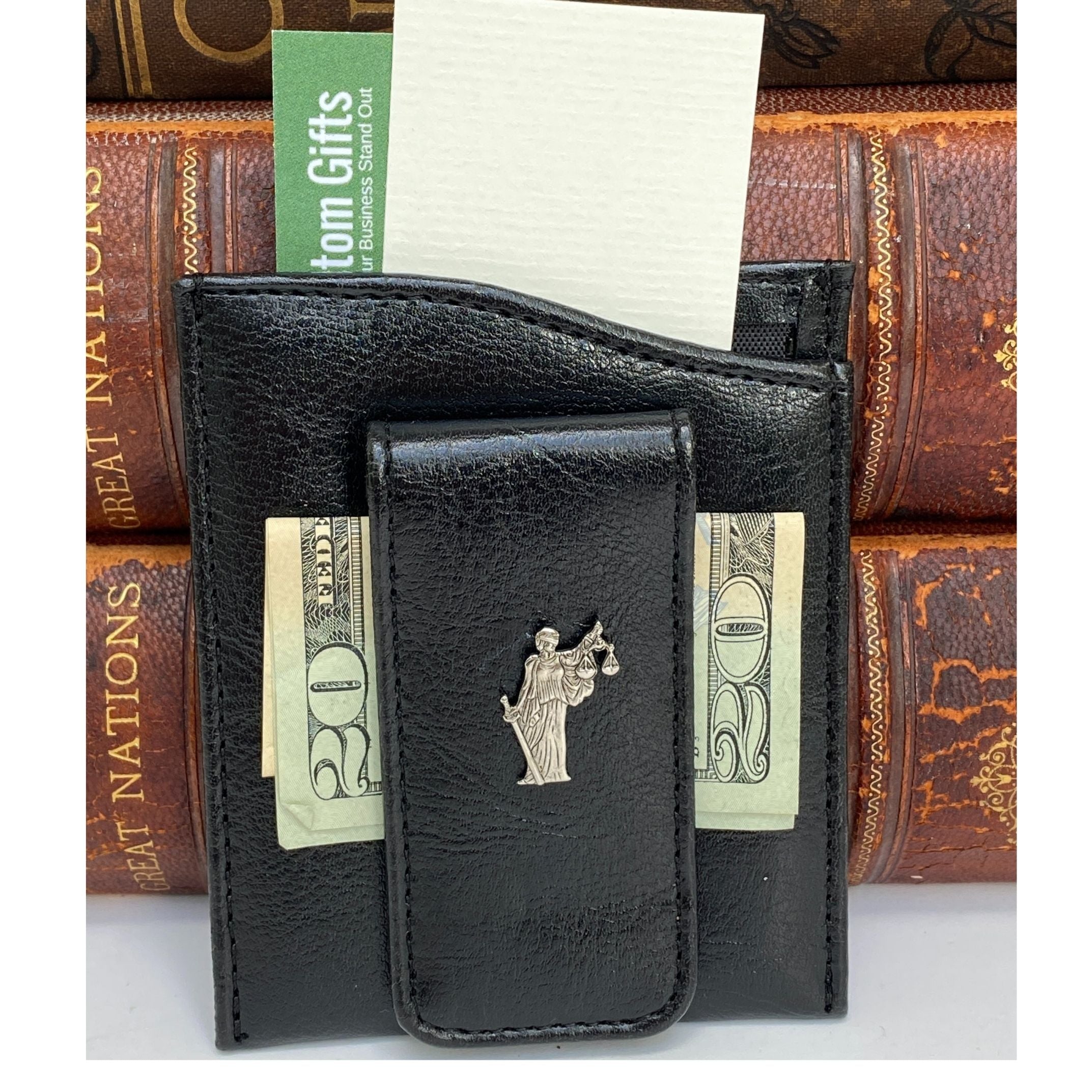 Lawyer theme Money Clip Wallet, Law School Graduation Gift