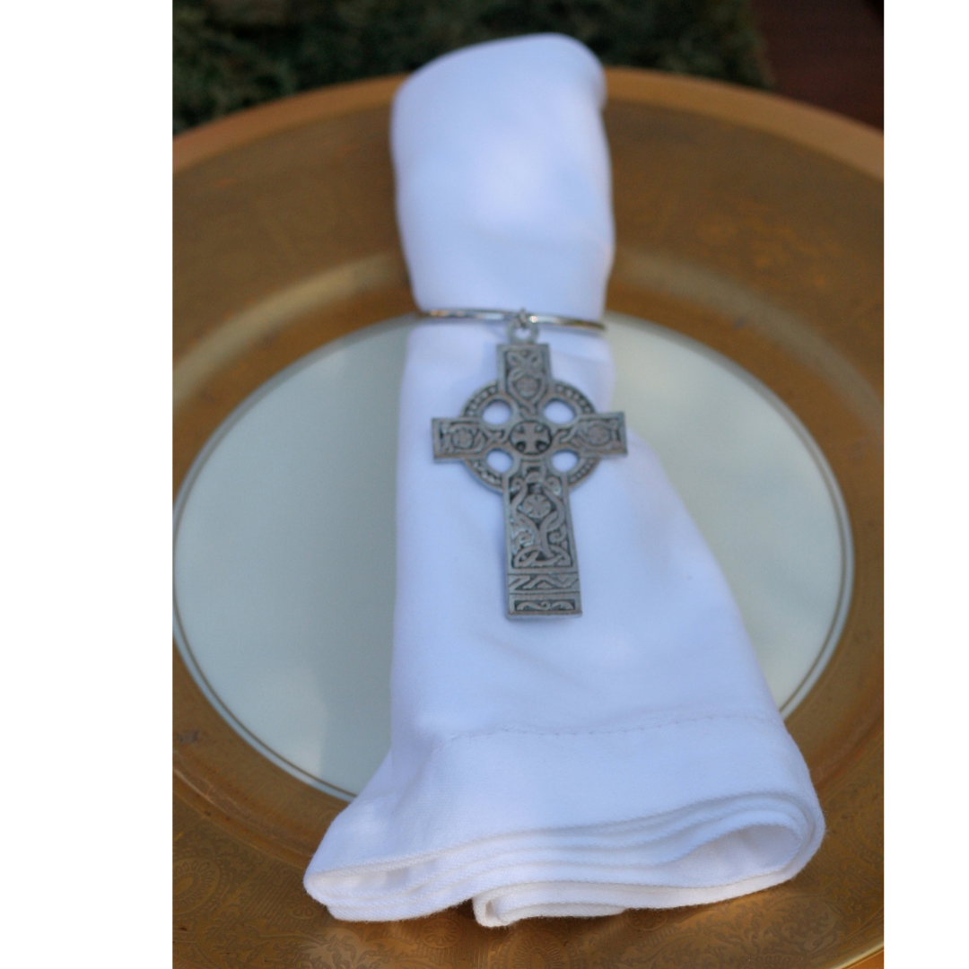 Celtic Cross Napkin Rings | Set of 4