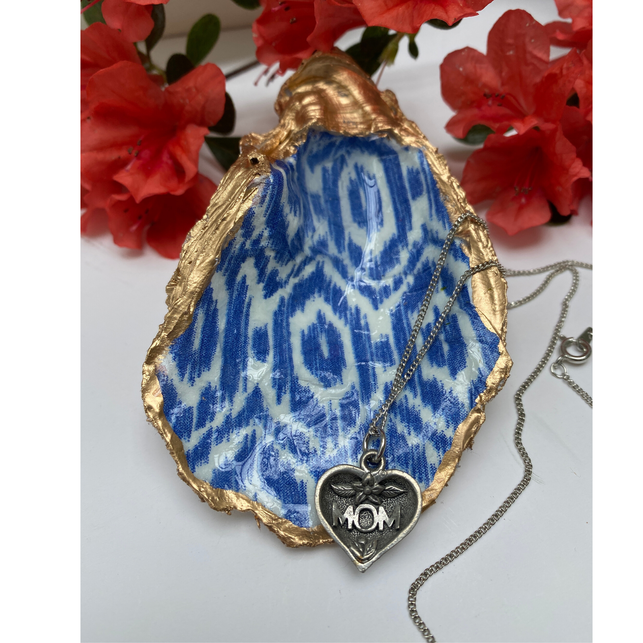 Mothers Day Gift Jewelry Dish Plus Necklace