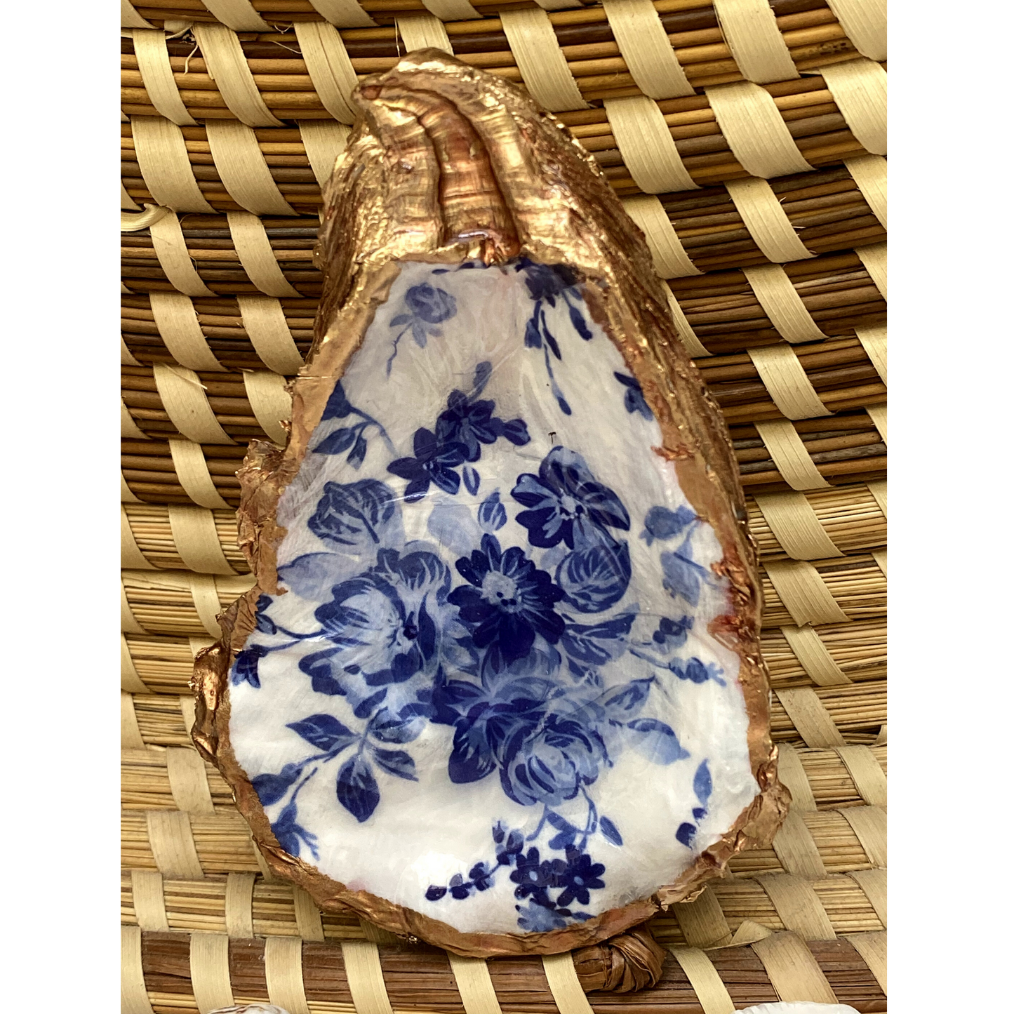 Blue Chinoiserie  Floral Ring Dish