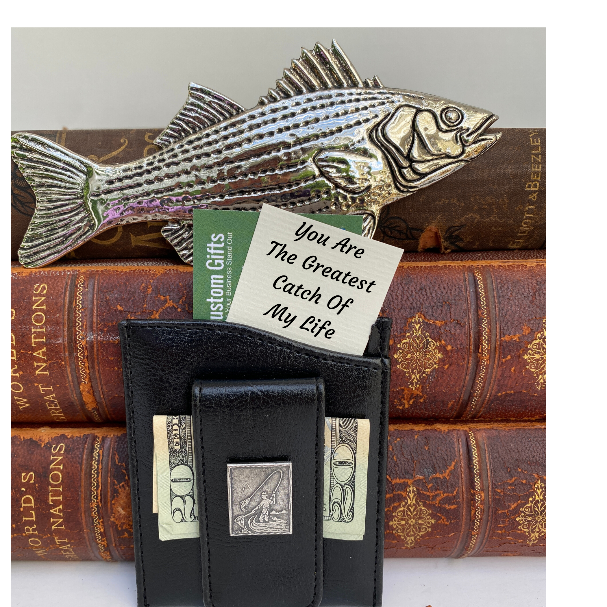 Money Clip, Fish, Fisherman theme