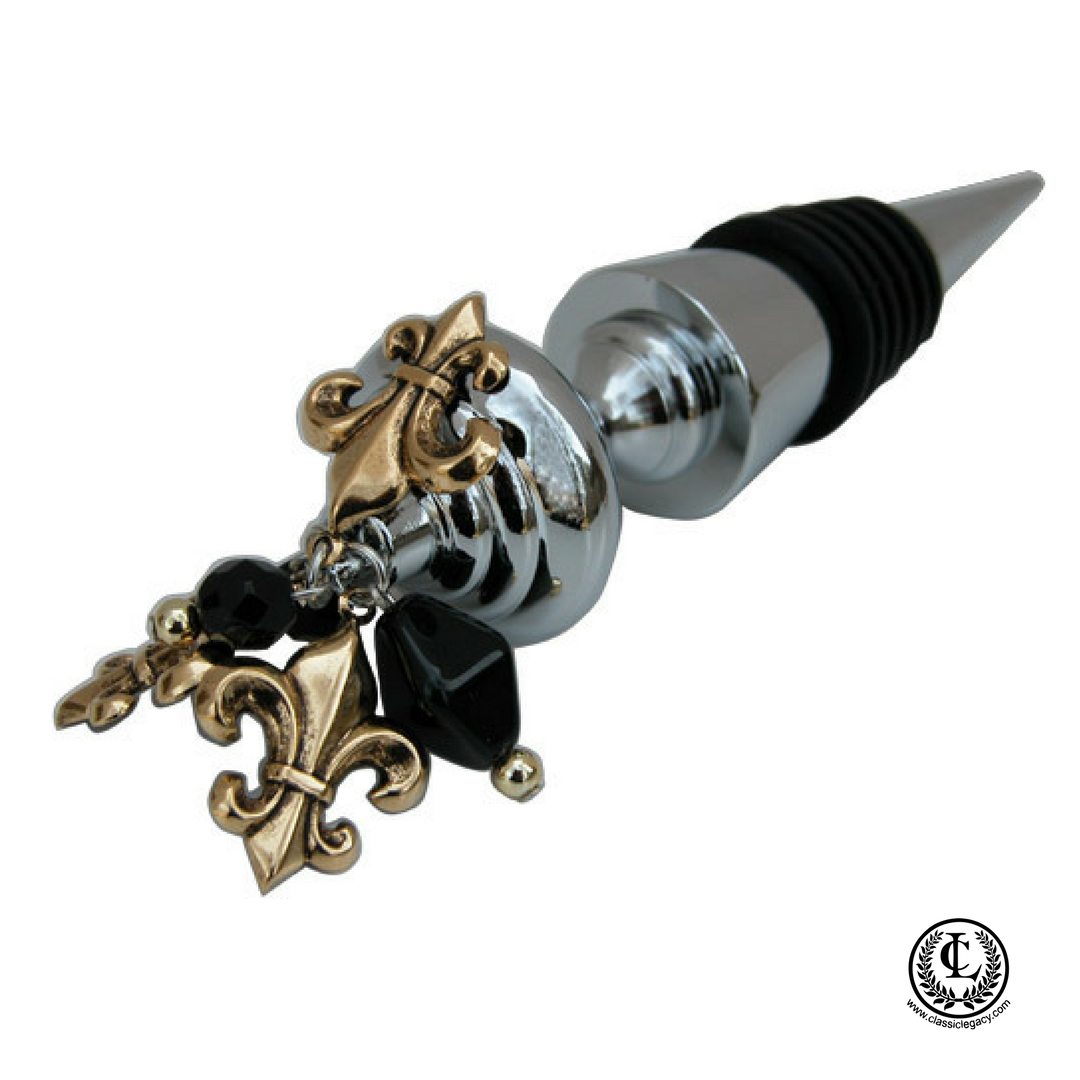 Fleur de lis Bottle Stopper