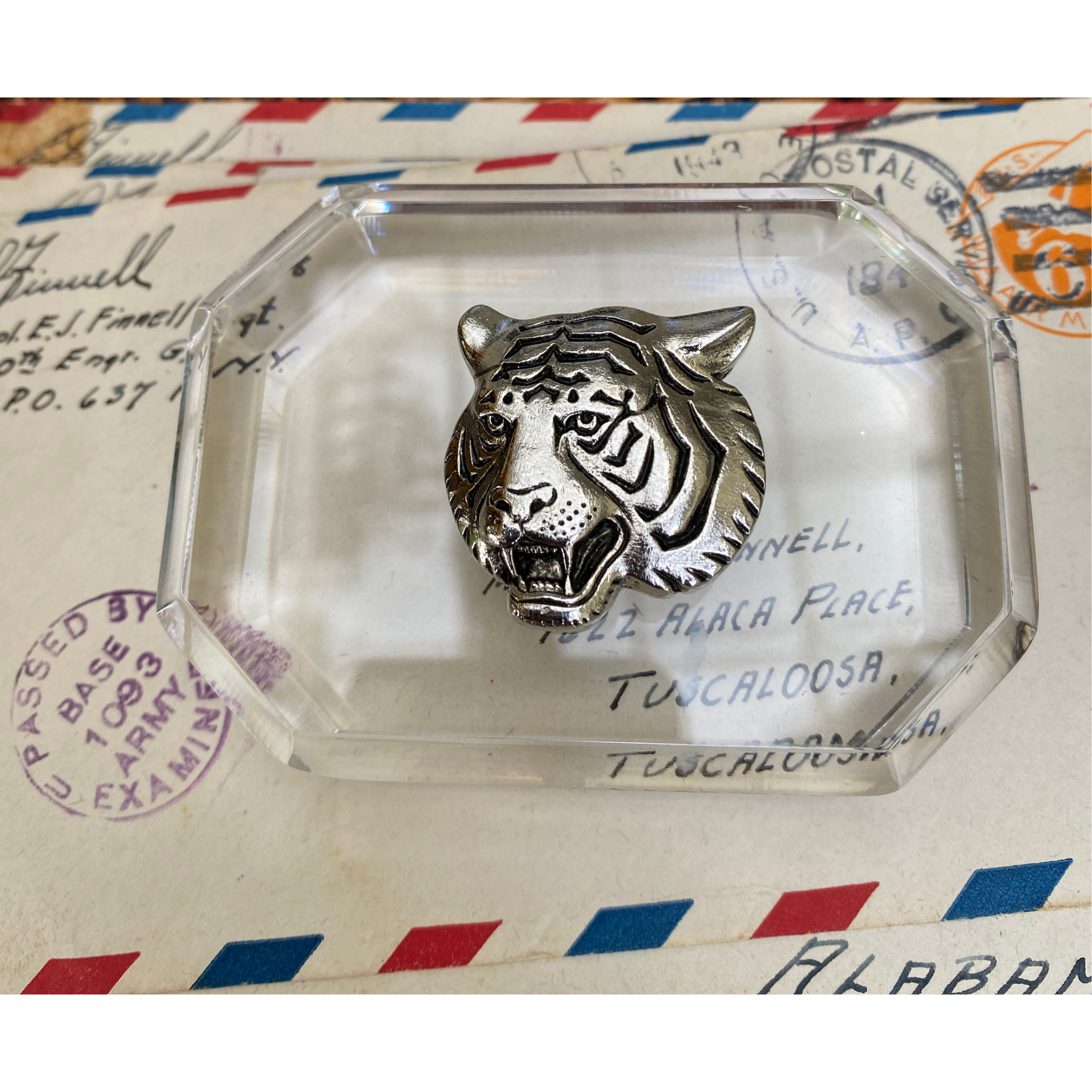 Tiger Paperweight | Gift for Tiger Football Fan | Desktop Accessory