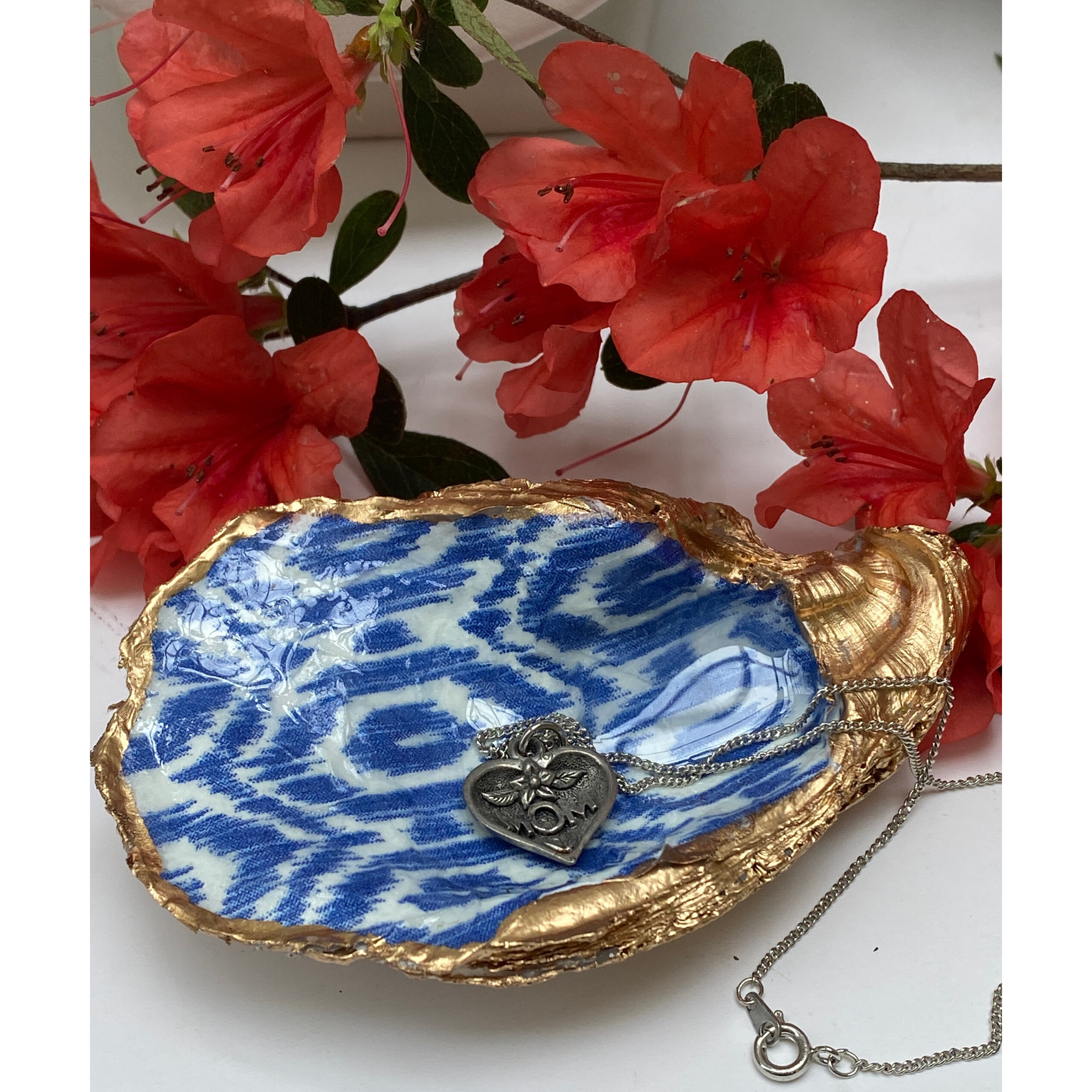 Mothers Day Gift Jewelry Dish Plus Necklace